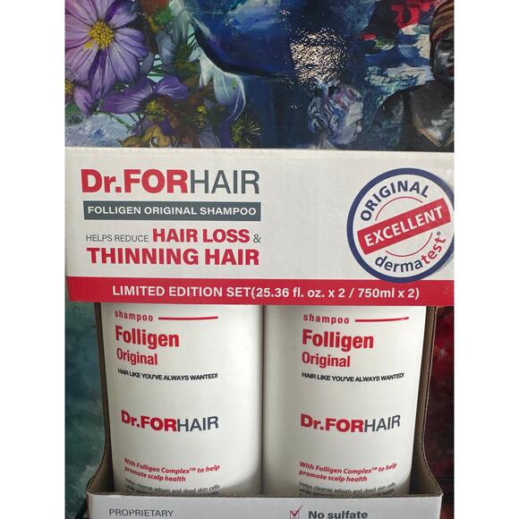 Dr.FORHAIR Set of (2) Folligen Original Shampoo 25.36 fl oz / 750 ml - Picture 3 of 7